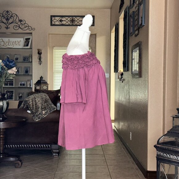She + Sky*Off the Shoulder*Ruffled Neckline*EUC - Picture 4 of 4